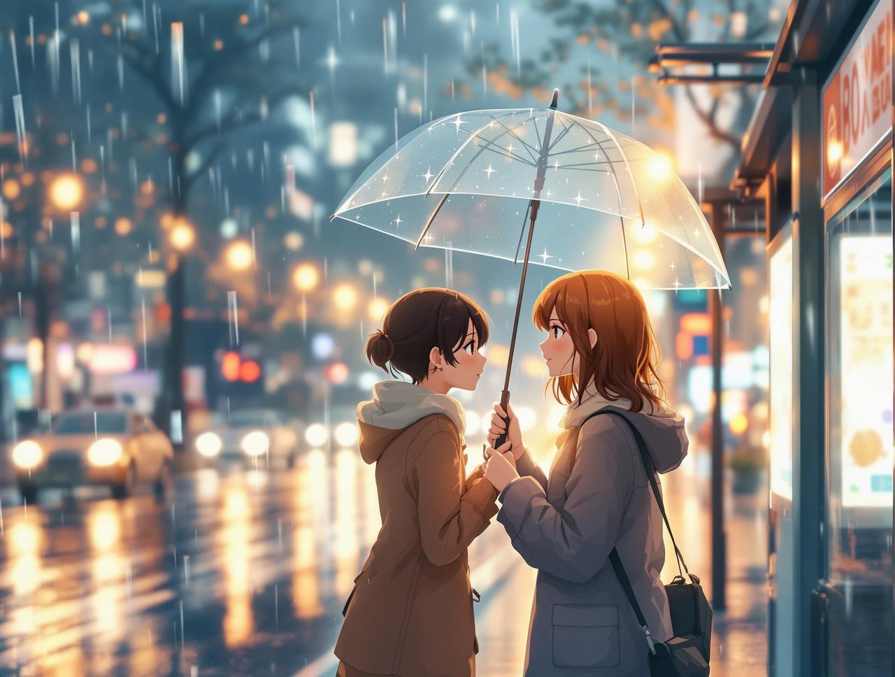 雨天的约定 - ai片库都市情感题材短剧封面